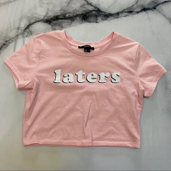 Baby Pink Crop Top - Picture 1 of 3